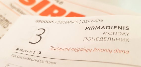 Gruodžio 3-oji Lietuvoje ir pasaulyje