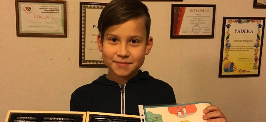 Armando sėkmė konkurse „Nusipiešk sau kojinytes“