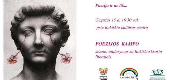 Gegužės 15 dieną  vyks poezijos kampo sezono atidarymas