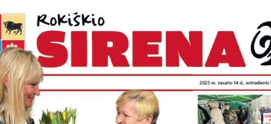 Rytoj, vasario 14 d., antradienį, skaitykite naujausią „Rokiškio Sirenos“ numerį!