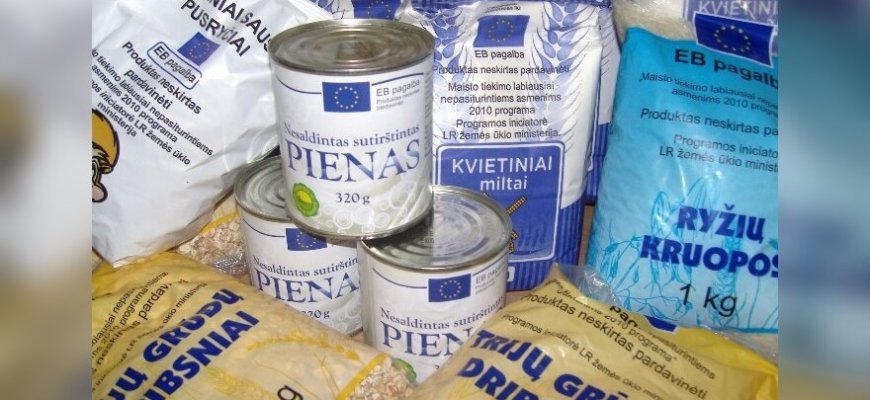 Vasarį sunkiau besiverčiančius gyventojus pasieks pirmoji šiais metais parama maisto produktais