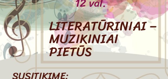 Literatūriniai-muzikiniai pietūs Rokiškio Juozo Keliuočio viešojoje bibliotekoje