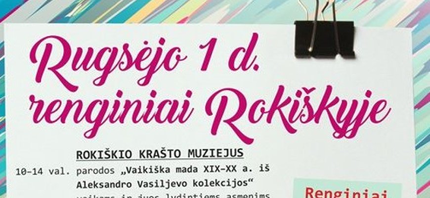 Rugsėjo 1-sios renginiai Rokiškyje