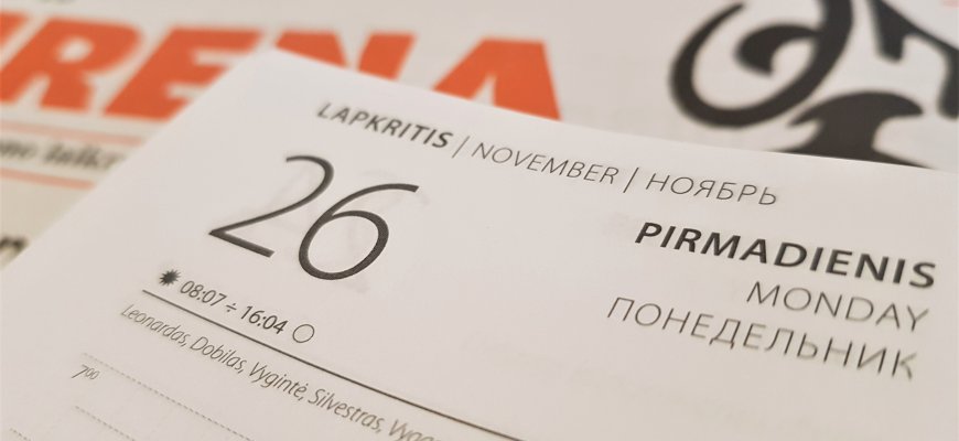 Lapkričio 26-oji Lietuvoje ir pasaulyje