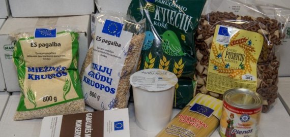 Informacija gyventojams dėl paramos maisto produktais sunkiai besiverčiančioms šeimoms atsiėmimo