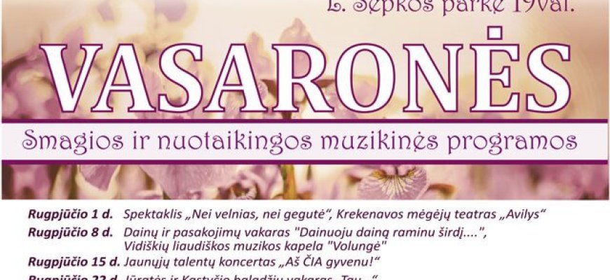 Paskutinio vasaros mėnesio „Vasaronės“