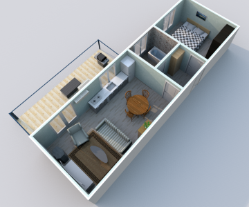 2 kambarių butas su balkonu Nepriklausomybės aikštėje