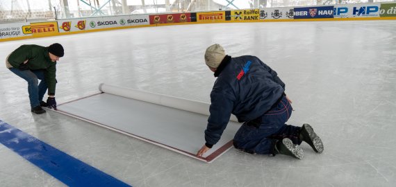 Ledo arena paruošta ir laukia aisštoko gerbėjų