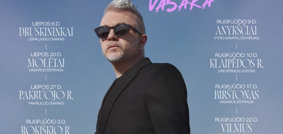 Andrius Mamontovas kviečia į naujo koncertinio turo „Vienas. Vasara“ koncertą Ilzenbergo dvare