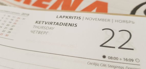 Lapkričio 22-oji Lietuvoje ir pasaulyje