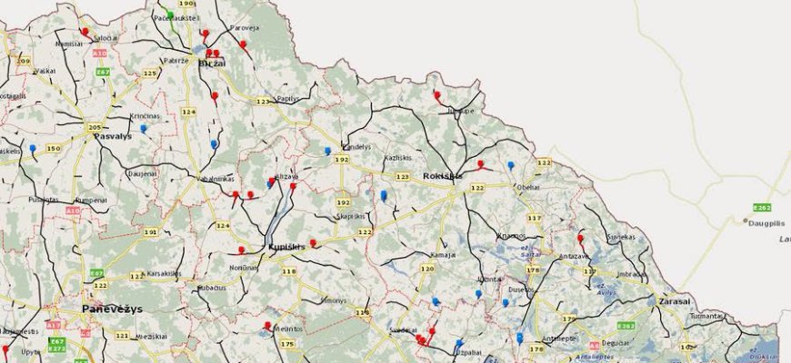 Dviejose vietinės reikšmės keliuose laikinai bus ribojamas eismas