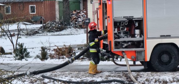 Tumasonių kaime degė gyvenamasis namas