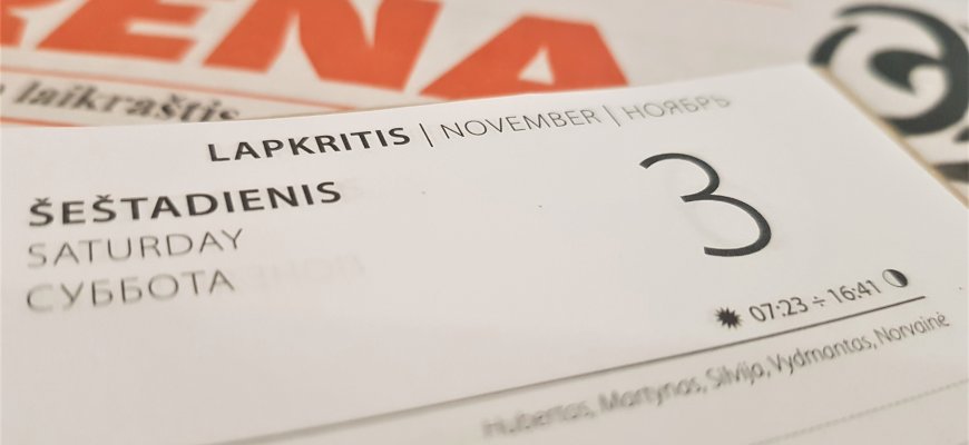 Lapkričio 3-oji Lietuvoje ir pasaulyje