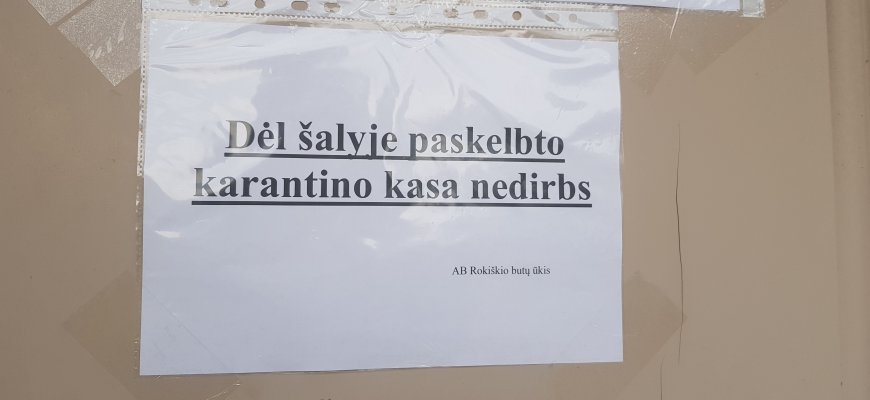 Karantino metu bus galimybė atidėti atsiskaitymus už dujas ir elektrą (AB Rokiškio būtų ūkio kasa nedirbs)