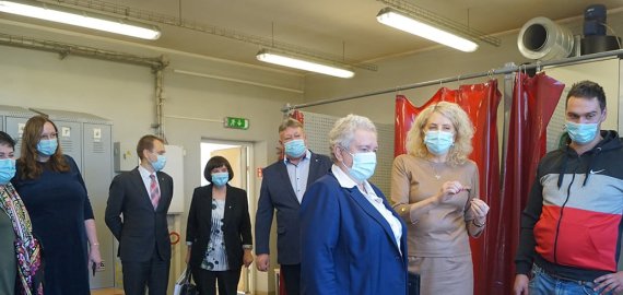 Rokiškio profesinio mokymo centrą aplankė Seimo narė Vilija Targamadzė (foto)