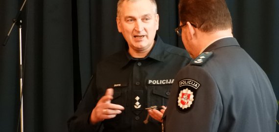 Rokiškio policijos komisariate – dvejopos nuotaikos: išlydėtas senasis ir sutiktas naujasis komisariato viršininkas (foto)