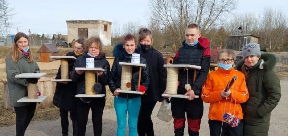 Rokiškio profesinio mokymo centras lankėsi Utenos rajono gyvūnų mylėtojų draugijoje (foto)