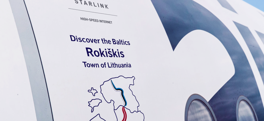 Rokiškio miesto vardas - jau ant „airBaltic“ lėktuvo