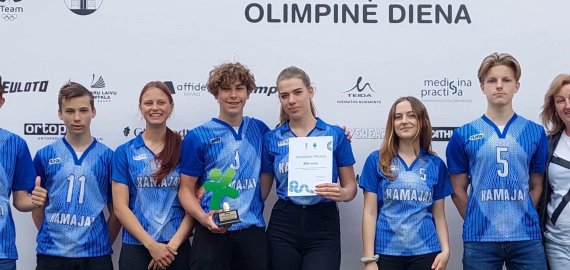 Baigėsi 2022 – 2023 m. m. Lietuvos mokyklų žaidynės. Kamajų A. Strazdo gimnazija – grupės nugalėtoja! (foto)