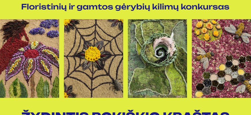 Rokiškis VISU GARSU – 527 miesto gimtadienis  pasipuoš floristinių ir gamtos gėrybių kilimais!