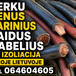 Perka laidus, kabelius