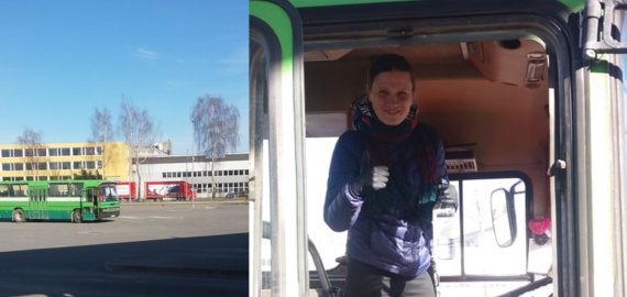Išsipildė vaikystės svajonė vairuoti autobusą