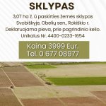 Žemė Obelių seniūnijoje