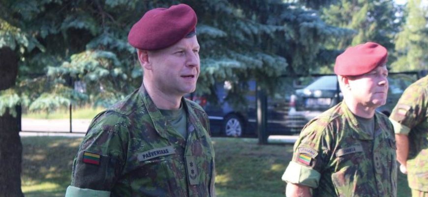 Vyčio apygardos 5-osios rinktinės karius aplankė naujasis Krašto apsaugos savanorių pajėgų vadas