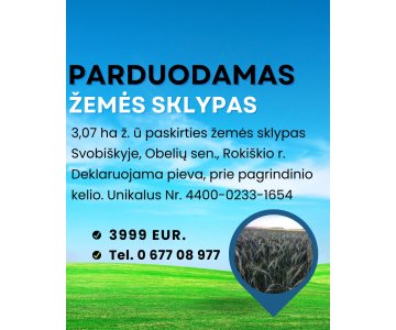 Žemė Obelių seniūnijoje