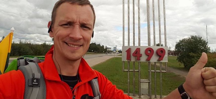 „1000 km širdies žygis“ su priešaky keliaujančiu S. Bagdonu – pasiekė Rokiškį! (video)