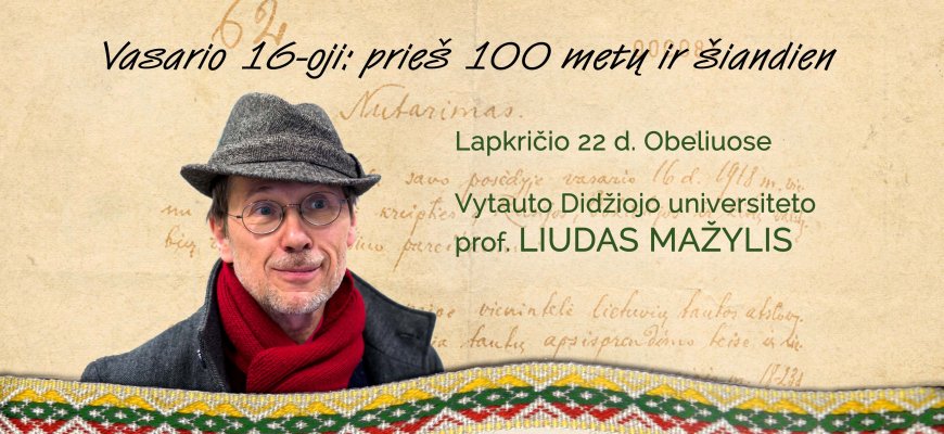 Profesorius Liudas Mažylis lankysis Obeliuose