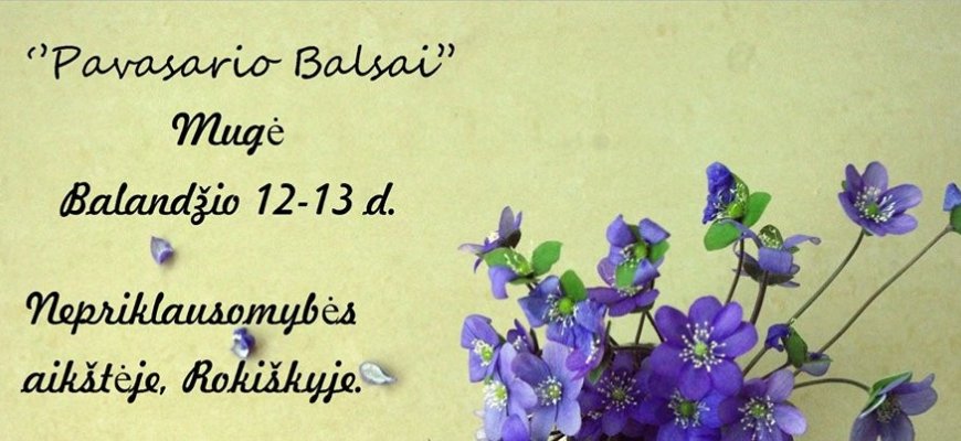 Balandžio 12-13 d. mugė Nepriklausomybės aikštėje