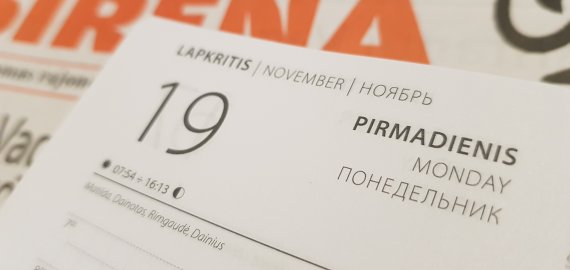 Lapkričio 19-oji Lietuvoje ir pasaulyje