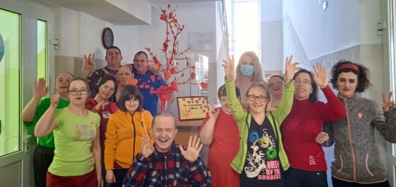 Dienos socialinis globos centras šventė Valentino dieną (foto)