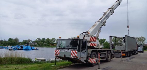 Prasidėjo naujo Rokiškio ežero tilto įrengimo darbai