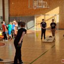 Rokiškio J. Tūbelio progimnazijos pradinių klasių mokinių „Cornhole“ turnyras (foto+video)