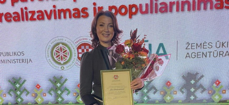 Vilnos vėlėja A. Deksnienė įvertinta kaip sėkmingiausiai 2025-aisiais dirbusi amatininkė