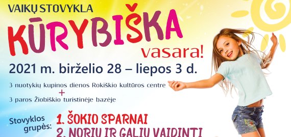 Rokiškio kultūros centras kviečia į KŪRYBIŠKĄ VASARĄ