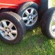 „Subaru“ ratlankiai su padangomis