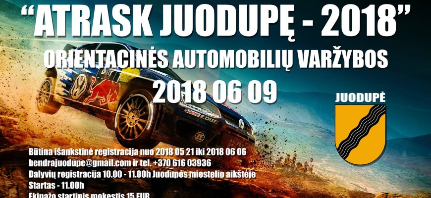 Birželio 9 d. orientacinės automobilių varžybos