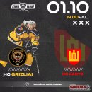 Šeštadienį ledo arenoje palaikykite „Grizlių“ komandą