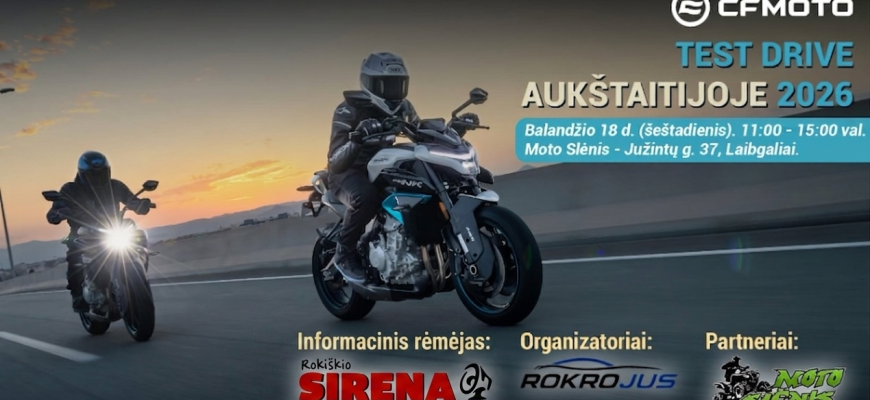 Laibgalių „Moto Slėnyje“ - bandomųjų CFMOTO važiavimų renginys