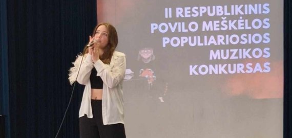Muzikos mokyklos solistė – I vietos laureatė (foto)