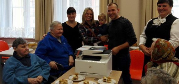 Geradarių dovanos nudžiugino Rokiškio senelių globos namų senjorus