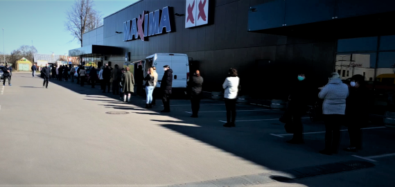 Tokių eilių Rokiškis jau seniai nematė (video)