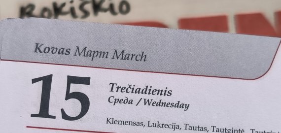 Kovo 15-oji Lietuvoje ir pasaulyje