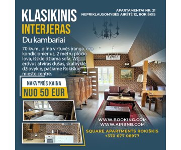 Apartamentų nuoma Rokiškyje