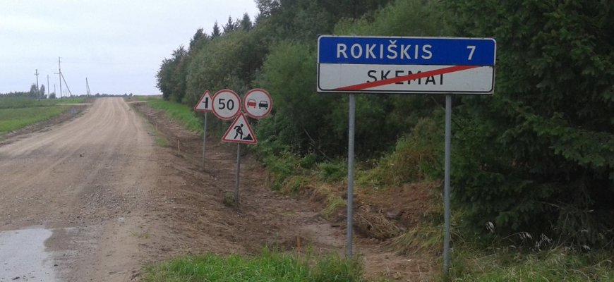 Kalėdinė dovana Skemų kaimui – gruodį žadama baigti asfaltuoti kelio atkarpą