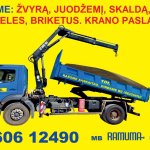 Vežame žvyrą, juodžemį ir kt.