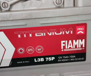 Akumuliatorius „Titanum Fiamm L3B 75P“